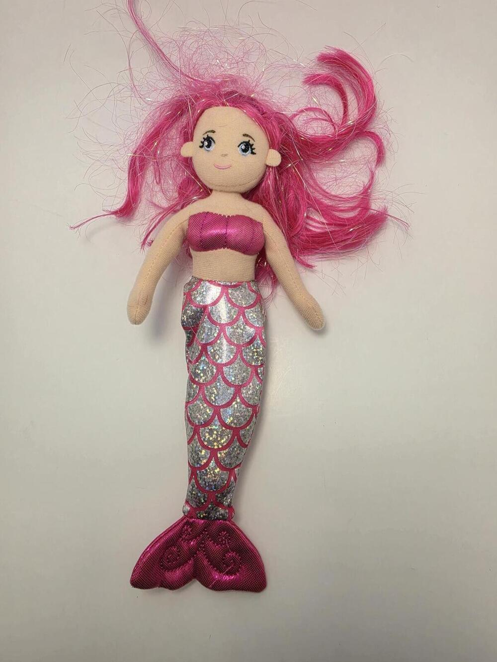Aurora Pink Mermaid Stuffed Animal Toy Plush (6 inch)